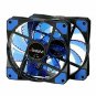 2 Pack Blue 120mm Case Fan Cooling PC and Light Up Computer Case with Cool Look,