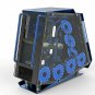 2 Pack Blue 120mm Case Fan Cooling PC and Light Up Computer Case with Cool Look,