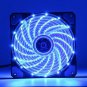 2 Pack Blue 120mm Case Fan Cooling PC and Light Up Computer Case with Cool Look,