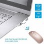 LOVRI 2.4G Rechargeable Slim Wireless Mouse with USB Receiver, 3 Adjustable DPI