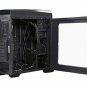 ATX Case, Mid Tower Case with Blue LED Fan/Gaming Case for PC with Side