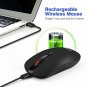LeadsaiL Rechargeable Wireless Mouse,Computer Mouse Wireless,Cordless Mouse Sile