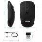 LeadsaiL Rechargeable Wireless Mouse,Computer Mouse Wireless,Cordless Mouse Sile