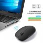 VicTsing Wireless Mouse Slim, Computer Mouse with Noiseless Click, USB Mouse 160