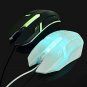 3Button Wired USB Optical Mouse Colorful Glow Compatible with PC Macs Desktops