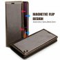 OnePlus 6T Case Vintage Book Style Phone Case, Glossy Leather Business Flip Fo