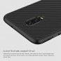 Oneplus 6T Case, Nillkin Carbon Fiber Premium Bumper Slim Case Back Cover [Compa