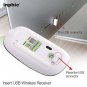 Rechargeable Wireless Mouse,inphic Mute Silent Click Mini Noiseless Optical Mice