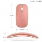 Rechargeable Wireless Mouse,inphic Mute Silent Click Mini Noiseless Optical Mice