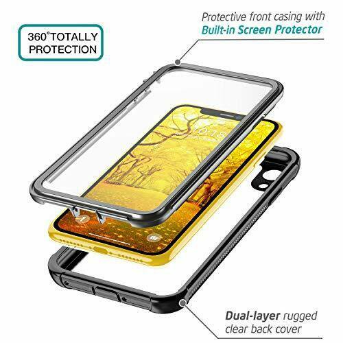 JUSTCOOL Designed for iPhone XR Case, Clear Full Body Heavy Duty ...