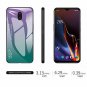 Oneplus 6T Case,Gradient Bicolor 9H Tempered Glass SeriesSlim Light Weight Thin