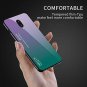 Oneplus 6T Case,Gradient Bicolor 9H Tempered Glass SeriesSlim Light Weight Thin
