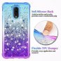 OnePlus 6T Case, Ruky [Gradient Quicksand Series] Glitter Flowing Liquid Floatin