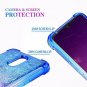 OnePlus 6T Case, Ruky [Gradient Quicksand Series] Glitter Flowing Liquid Floatin