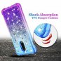 OnePlus 6T Case, Ruky [Gradient Quicksand Series] Glitter Flowing Liquid Floatin
