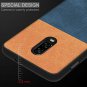 OnePlus 6T Case with Dual Layer Shockproof Half PC Back TPU Soft Jeans Lines F