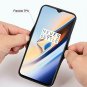 OnePlus 6T Case with Dual Layer Shockproof Half PC Back TPU Soft Jeans Lines F