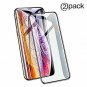 Screen Protector for iPhone XR, (2Pack), Full Coverage, 0.3mm Thin 9H Hardness,