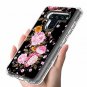 Shubo LG V40 / LG V40 ThinQ Case Flower Pattern Series Heavy Duty Protection PC