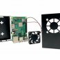 Micro Connectors Aluminum Raspberry Pi 3 Case for Model B B with Fan, Heatsinks