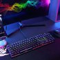 AUKEY Mechanical Keyboard LED Backlit Gaming Keyboard with Blue Switches, 104 Ke