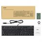 AUKEY Mechanical Keyboard LED Backlit Gaming Keyboard with Blue Switches, 104 Ke