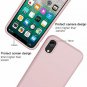 Case for iPhone XR, Liquid Silicone Full Protective Phone Cover with Free Temper