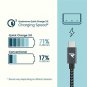 RAMPOW USBC Quick Charging Cable, Certified (6.5ft, USB 3.0, Space Gray) Double