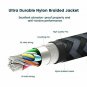 RAMPOW USBC Quick Charging Cable, Certified (6.5ft, USB 3.0, Space Gray) Double