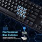 VicTsing Mechanical Keyboard, Wired Gaming keyboard with Blue Switches, 87 Keys