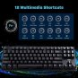 VicTsing Mechanical Keyboard, Wired Gaming keyboard with Blue Switches, 87 Keys