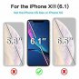 ICONFLANG Compatible Screen Protector for iPhone XR 6.1 Inch 3D Curved Surface T