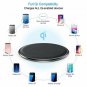CHOETECH Wireless Charger, Qi Certified ZincAlloy PU UltraSlim 7.5W Wireless