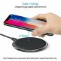 CHOETECH Wireless Charger, Qi Certified ZincAlloy PU UltraSlim 7.5W Wireless