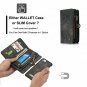 Spritech OnePlus 6T Wallet Case,Handmade Leather Large Capacity Detachable [Scra