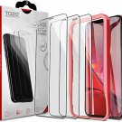 TOZO iPhone XR Screen Protector [3Pack] Premium Tempered Glass [0.26mm] 9H Hard