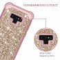 Hekodonk Compatible Galaxy Note 9 Case, 3D Luxury Sparkle Glitter Shiny Heavy Du