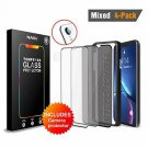 NASH Premium Screen Protector 4Pack for iPhone XR (6.1 Inch) [Includes Privacy