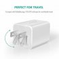 USB Wall Charger, Amoner UL Certified Dual USB 2Pack 2.1A Wall Charger with Fol