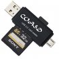 COASD SD Card Reader/SD Card Adapter SD/Micro SD Card Reader/Micro OTG/USB 2.0 M