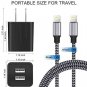 ANTAOLE Dual Port Plug Wall Charger Travel Power Adapter(ETL Listed) 2Pack 6ft N