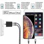 ANTAOLE Dual Port Plug Wall Charger Travel Power Adapter(ETL Listed) 2Pack 6ft N