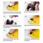 [4 Pack] iPhone XR AntiSpy Screen Protector Glass and Camera Lens Protector,Ful