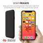 [4 Pack] iPhone XR AntiSpy Screen Protector Glass and Camera Lens Protector,Ful
