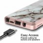 LEAPTECH Hybrid Galaxy Note 9 Case, Marble Pattern 3 in 1 Heavy Duty Shockproof