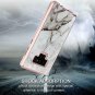 LEAPTECH Hybrid Galaxy Note 9 Case, Marble Pattern 3 in 1 Heavy Duty Shockproof