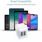 USB Charger, Dodoli 2Pack 2.4A Dual Port 12W Wall Charger Adapter Plug Compatib