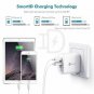 iClever BoostCube II USB Charger 24W Dual Wall Charger with SmartID Techology, F
