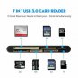 Rocketek USB 3.0 Memory Card Reader/Writer for CF Card, xD Card, SD Card, Micro
