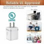 USB Wall Charger, BEST4ONE 2Pack 2.1A/5V Dual Port USB Plug Power Adapter Charg